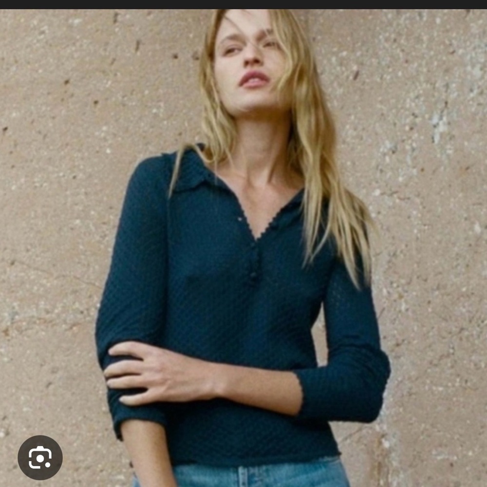 Doen Speranza fitted navy Henley